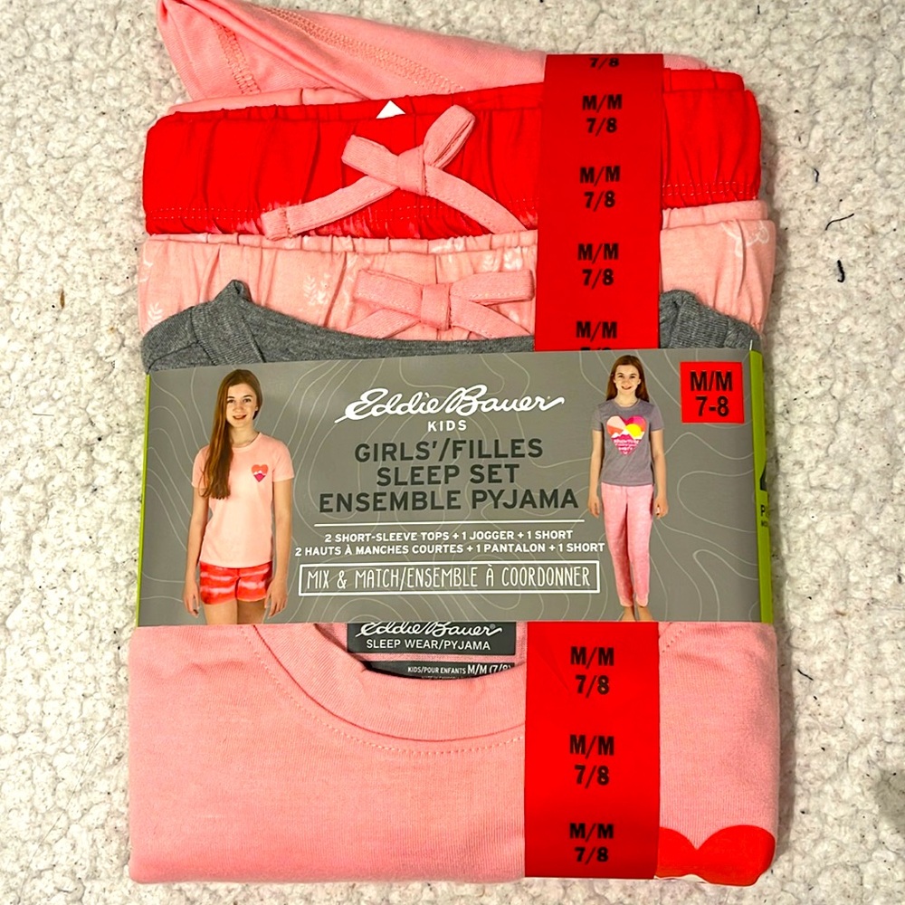 M: Girls 7/8 - Eddie Bauer girls sleep pajama set